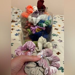 Assorted 50 hair scrunchies!